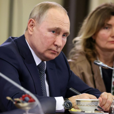 La réunion soigneusement chorégraphiée a eu lieu à la résidence de Vladimir Poutine