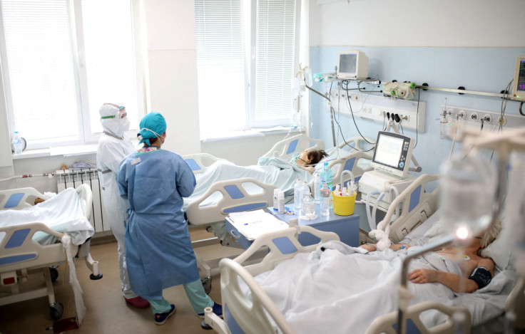 Unité de soins intensifs (USI) pour les patients COVID-19 à l&#39;hôpital d&#39;Alexandrovska
