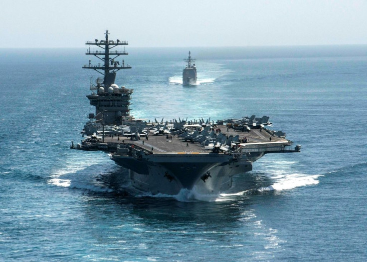 Ce porte-avions USS Nimitz transite par le détroit d&#39;Ormuz en septembre 2020