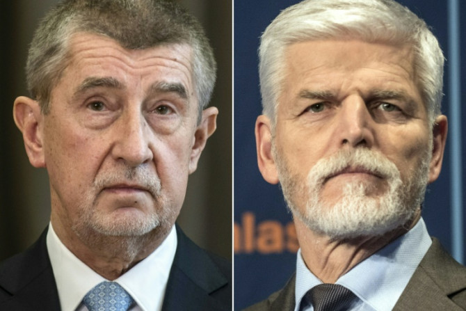 L&#39;ancien premier ministre milliardaire Andrej Babis (à gauche) et le général à la retraite de l&#39;OTAN Petr Pavel s&#39;affrontent lors du second tour de la présidentielle tchèque