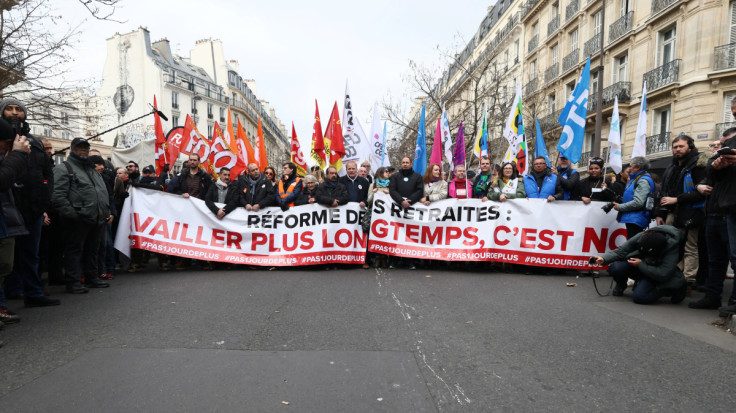 Quatrième journée de contestation nationale contre la réforme des retraites, à Paris