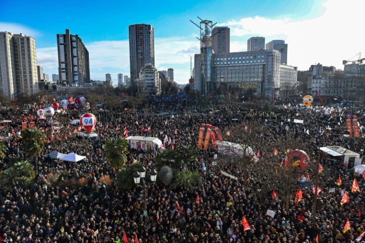 Près de 1,3 million de personnes ont participé à des manifestations en France contre la réforme des retraites le 31 janvier