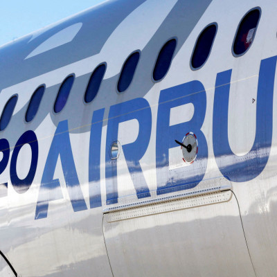 Un avion Airbus A320neo est photographié lors d&#39;une conférence de presse à Colomiers près de Toulouse