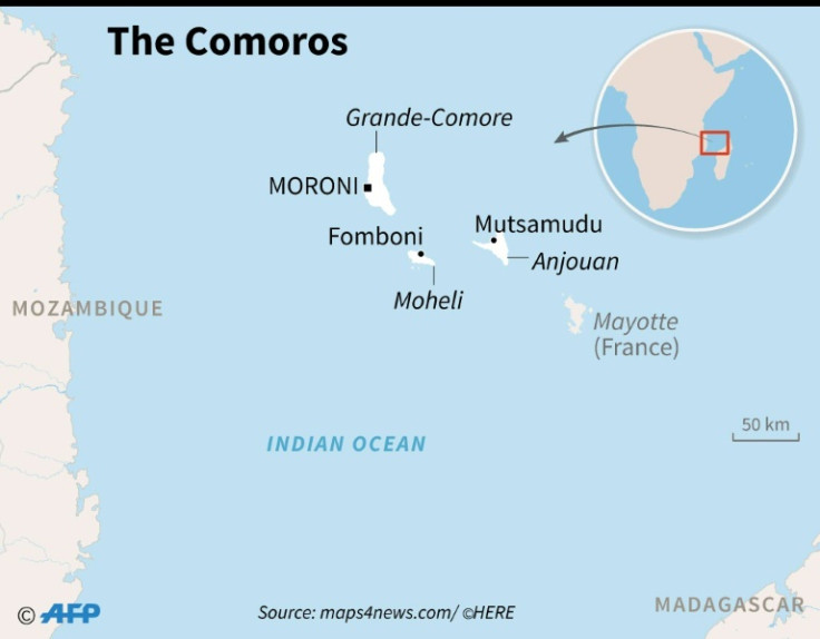 Carte de l&#39;archipel des Comores.