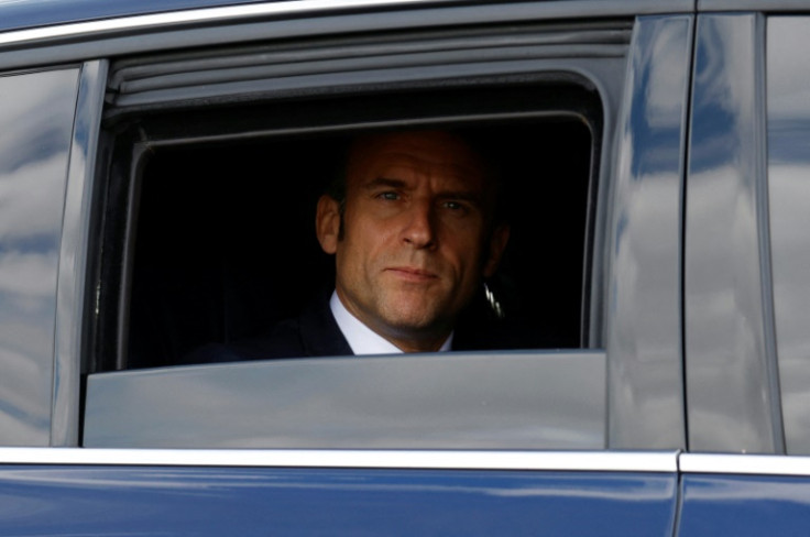 Macron a évité tout bain de foule