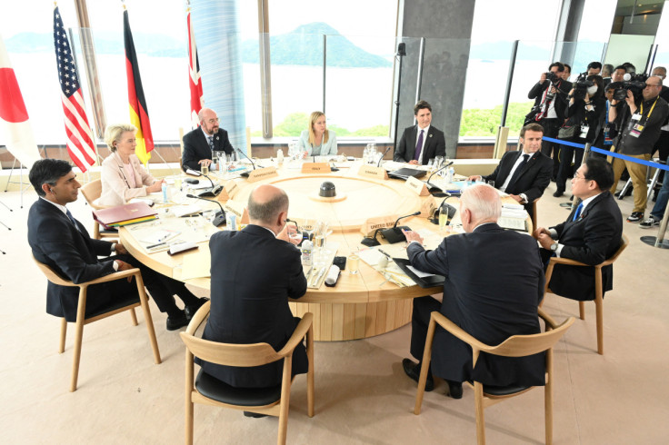 Les dirigeants du G7 assistent à une réunion au sommet des dirigeants du G7 à Hiroshima, au Japon