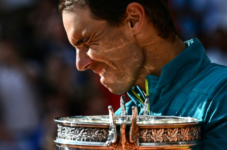 Champion : Rafael Nadal après avoir remporté le titre de Roland-Garros 2022