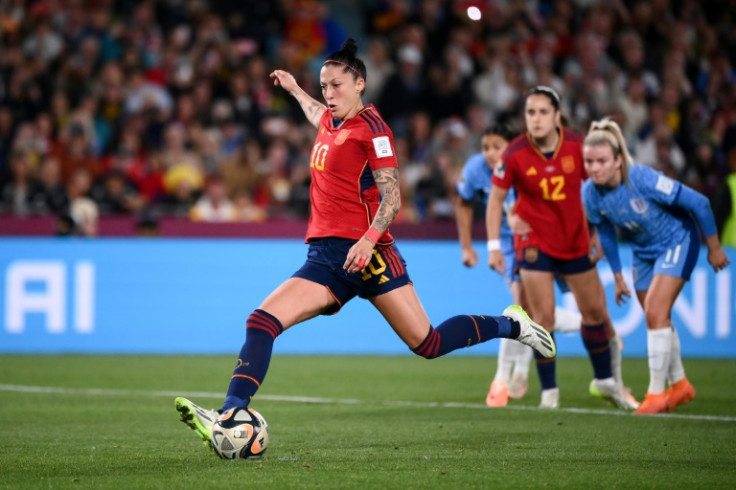 Jenni Hermoso a vu son penalty stoppé par la gardienne anglaise Mary Earps lors de la finale de la Coupe du monde à Sydney.