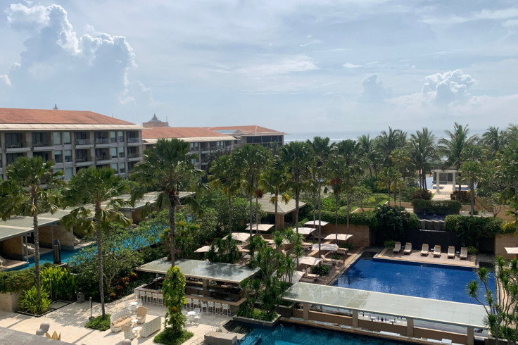 Vue de l&#39;hôtel Mulia sur l&#39;île balnéaire indonésienne de Bali, où le président américain Joe Biden et le président chinois Xi Jinping se réuniront à Nusa Dua.
