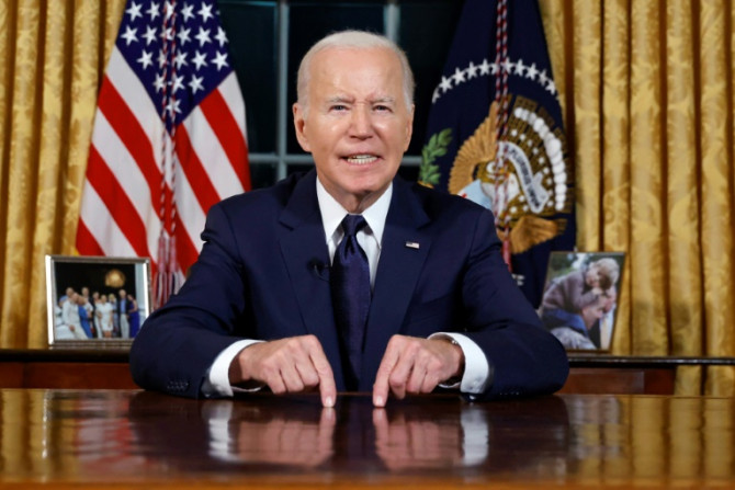 Le président américain Joe Biden s&#39;est adressé jeudi à la nation sur le conflit entre Israël et Gaza et l&#39;invasion russe de l&#39;Ukraine.