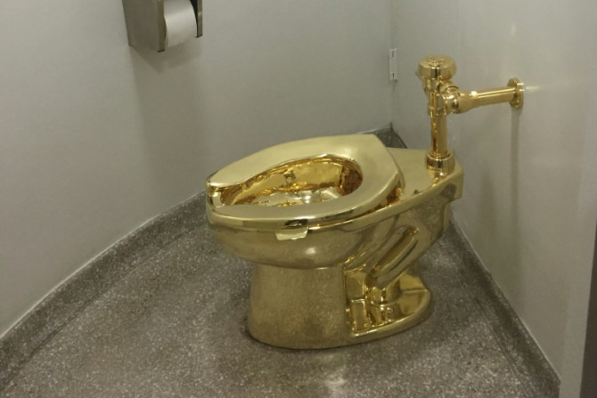 Les toilettes dorées ont été volées au palais de Blenheim, dans le sud de l&#39;Angleterre, en 2019.