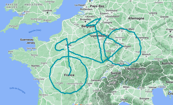 Le vélo européen d'Arianna et de Daniel