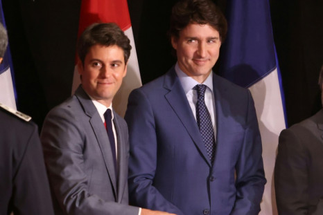 Le Premier ministre canadien Justin Trudeau (à droite) et le Premier ministre français Gabriel Attal ont soutenu l'accord commercial entre le Canada et l'Union européenne